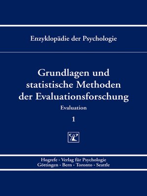 cover image of Grundlagen und statistische Methoden der Evaluationsforschung